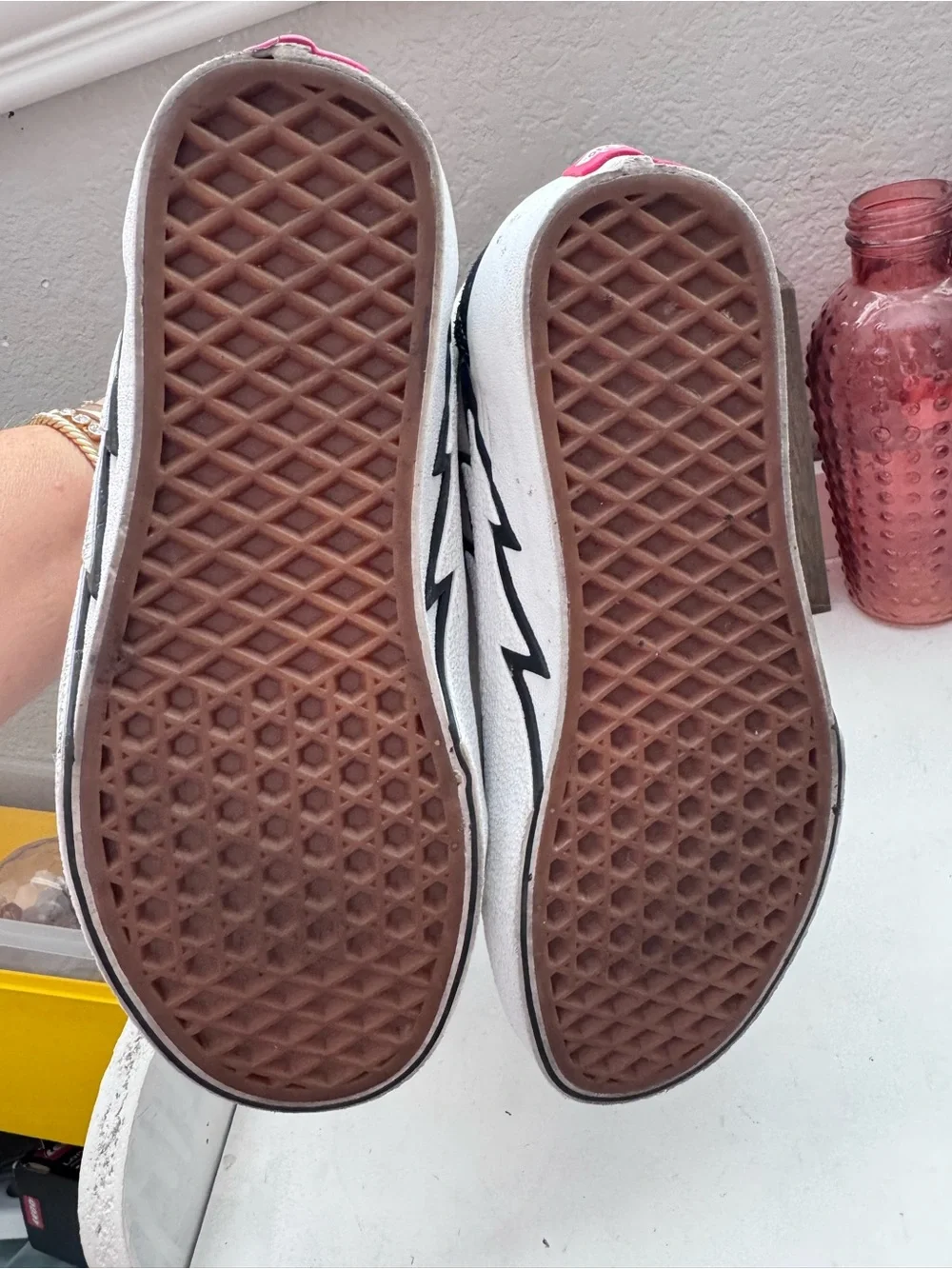 VANS 5 lightning bolt black & white